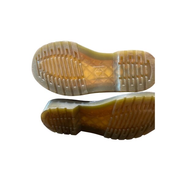 Dr. Martens Youth Pink Shimmer Lace-Up Boots With Side Zipper AirWair Sole Sz 12 - Picture 6 of 7